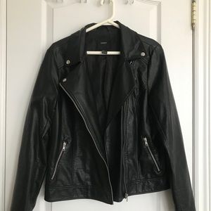 FOREVER21 Faux Leather Moto Jacket